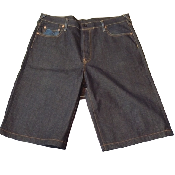 Red MONKEY RMC - by Martin ksohoh jean shorts size 38 big & tall - Picture 1 of 9